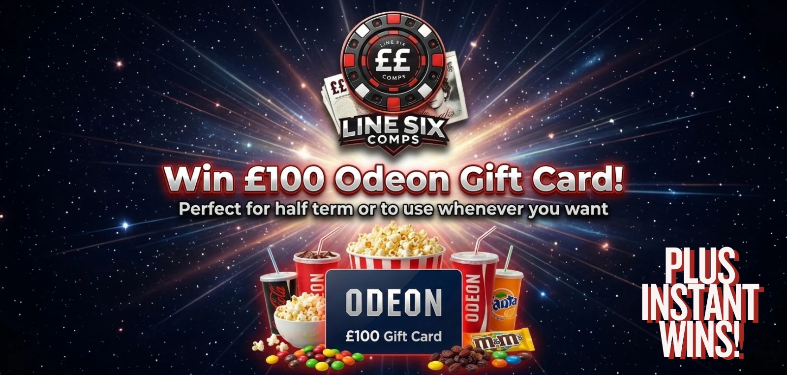 £100 Odeon Gift Card + Instant Wins thumbnail 2